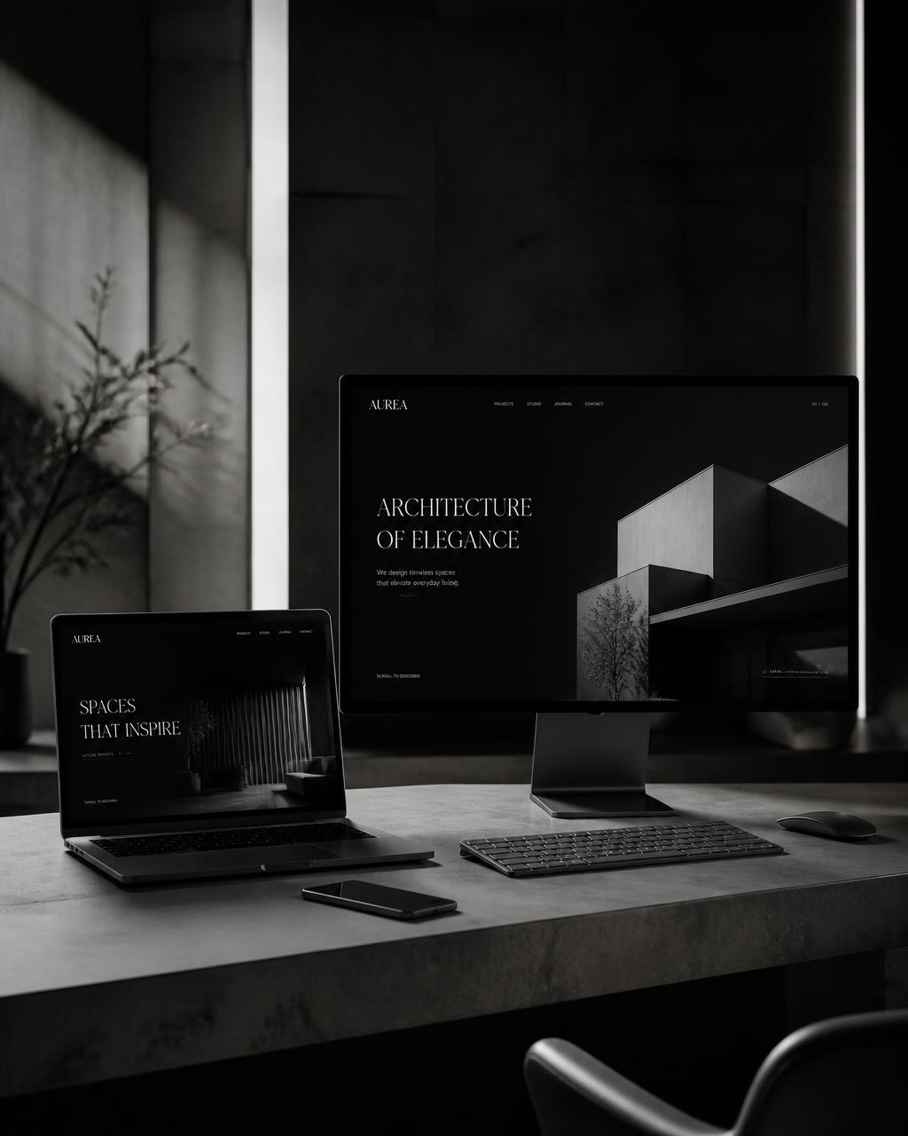 Sitio web premium desarrollado por Agencia Web 504 en pantalla de escritorio